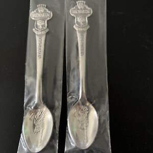 Two Vintage Rolex Bucherer Spoon For The True Collector Only ! Rare New York.