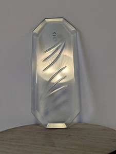 Chandelier Beveled Glass Panel Rectangle Clear Glass 8 5/8" x 3 1/2 Minor Flaws - Picture 1 of 9