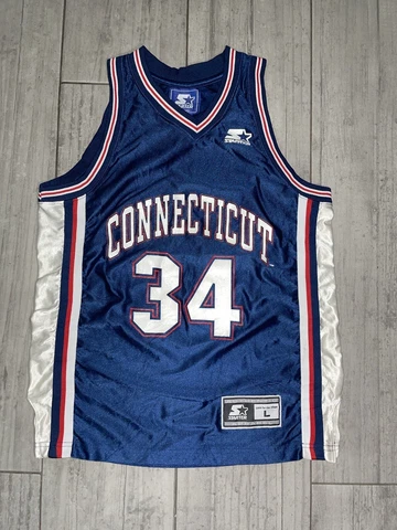Connecticut UConn Huskies Starter Rey Allen #34 Basketball Youth Jersey Sz Large Cover