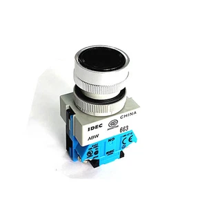 A●IDEC  ABW110-B 22mm Pushbutton Black New 1PCS - Foto 1 di 4