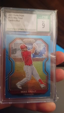 2021 Panini Prizm Tier II Carolina Blue Prizm Mike Trout #173