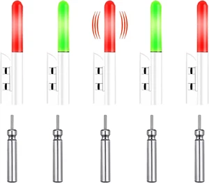 Fishing Rod LED Light,Fishing Bells,Fishing Glow Sticks, Fishing Bite Alarm,Gree - Picture 1 of 12