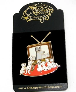 RARE LE Disney Auctions Pin from 2004✿ 101 Dalmatians Watch Classic TV Puppy Dog - Picture 1 of 7