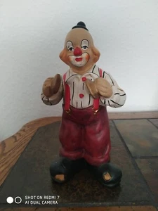 Musik-Clown-Skulptur. Bauermann, Deutschland 24 cm. - Bild 1 von 1