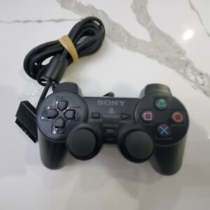 Official Sony PlayStation 2 PS2 Controller Black SCPH-10010 OEM Free Fast Shippi