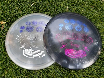 Rare 2x Pair Legacy Discs First Run Pinnacle Patriot 174 g Disc Golf Leopard FD  - Image 1 of 4