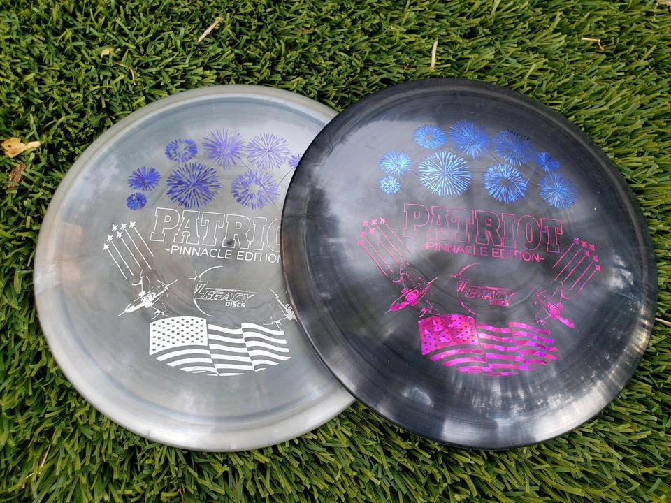 Rare 2x Pair Legacy Discs First Run Pinnacle Patriot 174 g Disc Golf Leopard FD  - Image 1 of 4