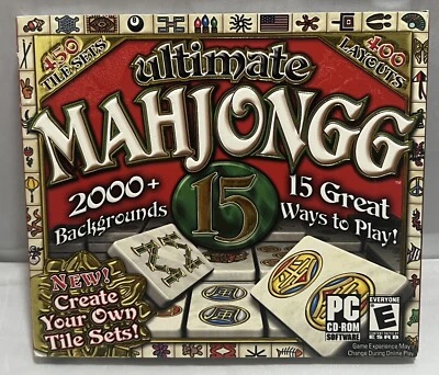 Ultimate Mahjongg 15 [PC CD-ROM WIndows] 15 Great Ways To Play, 400 Layouts - Image 1 of 4