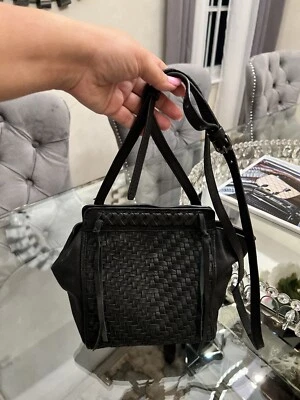 Kooba Handbags "Aisha" Leather Woven Detailed Crossbody Bag - Image 1 of 4