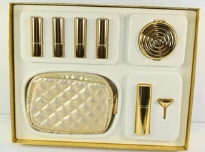 VINTAGE NOS Estee Lauder Golden Luxuries Gift Set Lipstick Powder Ships Free - Picture 1 of 5