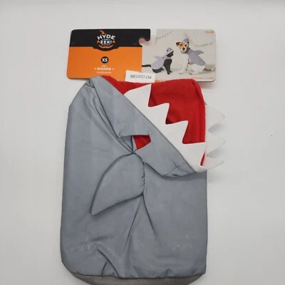 Hyde And Eek Reflective Shark Dog Cat Costume Gray Size Extra Small - Image 1 of 4