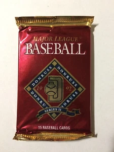1992 Donruss Baseball Karten Serie 2 eine ungeöffnete Packung - Bild 1 von 2