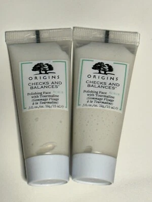 2 X ORIGINS CHECKS AND BALANCES Polishing Face Scrub With Tourmaline 0.5oz/15ml - Image 1 of 2