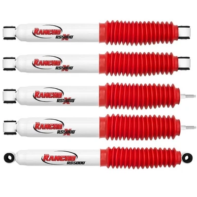 Rancho Steering Damper & Front/Rear RS5000X Shocks for Dodge Ram 2500 3500 4WD - Image 1 of 4
