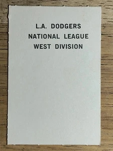 1969 Milton Bradley Team Cards #NNO Los Angeles Dodgers (VG) - Picture 1 of 2