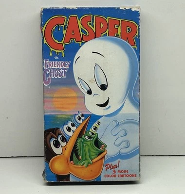 Casper the Friendly Ghost VHS 1991 Video Tape UAV Tested 4 VTG Cartoon Episodes - Image 1 of 4