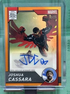 Falcon Joshua Cassara Artist Auto Naranja 2025 Topps Cromo Marvel/25 - Imagen 1 de 2