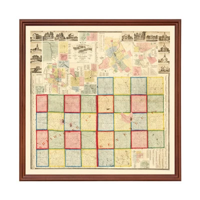 Old Map of Genessee County, MI 1859 - Vintage Michigan Art - Image 1 of 4