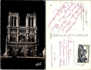 Postal de colección - Paris la Nuit - Catedral de Notre-Dame - Catedral de Notre-Dame París - Imagen 1 de 1