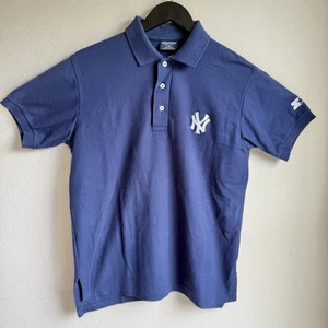 VTG Starter Men's NY Yankees Polo Navy 90s Made In USA - Picture 1 of 13