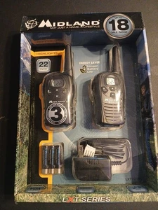 Midland X-Tra Talk LXT114 Two-Way Radio Black, 22-CHANNEL, with Clip - Picture 1 of 4
