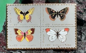 USPS Schmetterling Schmetterlinge 13 Cent Replik Briefmarke PIN Jayne Co. Sammlerstück Lot 1 - Bild 1 von 2