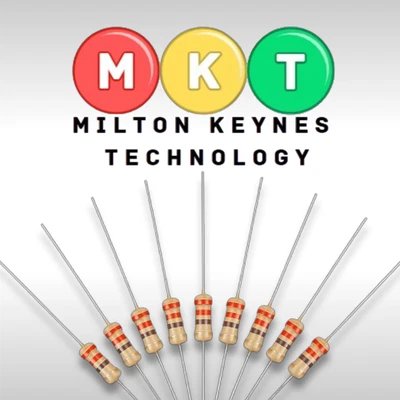 1/4W 0.25W Carbon Film Resistors 10x Pack 5% Tolerance All Values 1R-1K-10M Ohm - Image 1 of 4