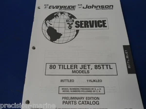 1995, 80 Tiller Jet, 85 TTL Models OMC Evinrude Johnson Parts Catalog - Bild 1 von 2