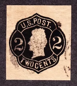 US W51 2c Jackson Cut Square Used SCV $275 - Picture 1 of 2