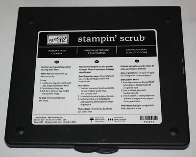 Stampin Up Retired STAMPIN SCRUB Two-Sided Stamp Cleaner Nylon Fiber - Image 1 of 2
