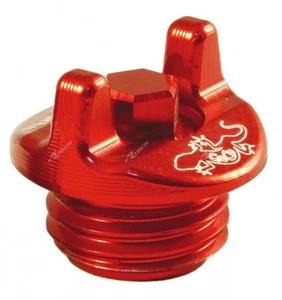 GECO TAPPO CARICO OLIO MOTORE ERGAL ROSSO SUZUKI RM 125 250 2000 2001 2002 2003 - Imagen 1 de 1