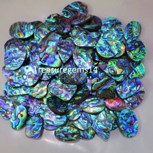 250 Krt GROSSHANDEL MENGE MEERJUNGFRAU ABALONE MUSCHEL CABOCHON EDELSTEIN AAAA - Bild 1 von 11
