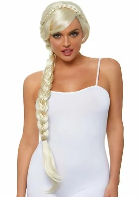 Leg Avenue Long Dual Braid Blonde Wig Adult Halloween Costume Accessory A2857 - Image 1 of 3