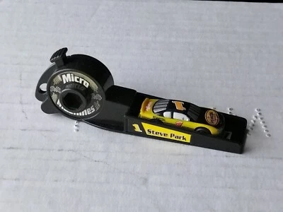 Steve Park Micro machines 1999 #1 Pennzoil Chevy Monte Carlo w/ car launcher - Image 1 of 4