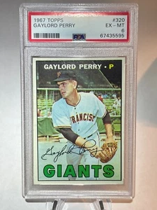 Gaylord Perry 1967 Topps PSA 6 #320 San Francisco Giants HOF - Picture 1 of 2