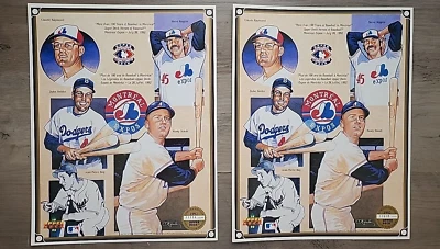[x2] MLB 1992 UD HEROES OF BASEBALL- Montreal Expos Ltd. Ed. /22k - Image 1 of 3
