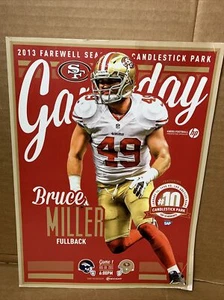 49ERS PROGRAMA GAMEDAY 2013 AÑO PASADO EN CANDLESTICK PARK Denver Broncos Juego 1 - Imagen 1 de 10