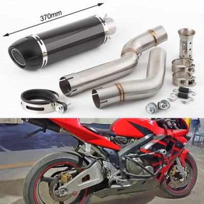For Honda CBR600RR F5 2005-2017 Motorcycle Exhaust Muffler Mid Link Pipe Foto 1 de 4