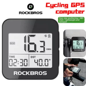 ROCKBROS GPS Bike Computer Wireless Bicycle Cycling Speedometer IPX6 Waterproof - Picture 1 of 16