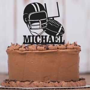 Football Birthday Theme, Sports Party, Personalized Cake Topper Keepsake-LT1203
