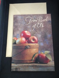 Crown Hallmark Father's Day Greeting Card Unused  Dad Basket Apples - Picture 1 of 11