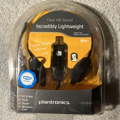 Plantronics Audio 648 Black Neckband Headsets Skype Certified (brand new) - Image 1 of 4