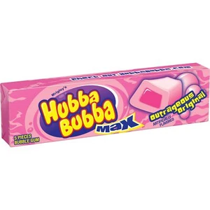 Hubba Bubba Max Bubble Gum, Original, 5-Piece Packs (Pack of 144) - Picture 1 of 5