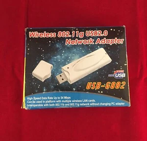 Sabrent USB-G802 802.11g USB 2.0 Wireless Network Adapter (White) - Picture 1 of 3