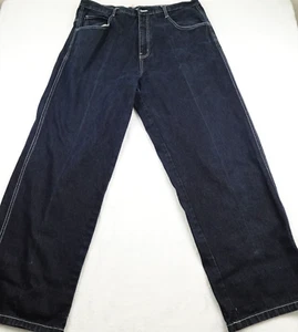 Southpole Jeans Men 40x30 Dark Wash Distressed Hem Hip Hop Skater Steetwear - Picture 1 of 10