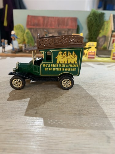 VANS Furgone giocattolo Oxford Model T Ford Country Life burro inglese da collezione come nuovo