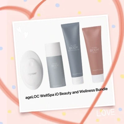 Nu Skin ageLOC WellSpa iO Beauty Wellness Paquete Esmalte Gel Corporal Suero Combo NUEVO Foto 1 de 2