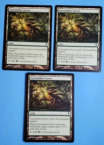 3x Turntimber Grove Zendikar 2009 Mtg Magic Green Forest Land Mana Card 227 - Picture 1 of 4