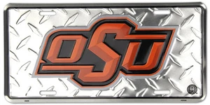 OKLAHOMA STATE CAR TRUCK TAG DIAMOND LICENSE PLATE COWBOYS METAL SIGN #2629 - Picture 1 of 1