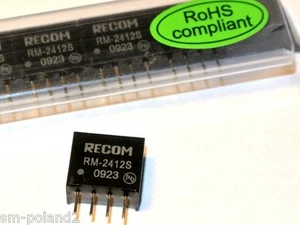RM-2412S RECOM DC/DC Wandler 0,25W 24Vin 12Vout [QTY=1pcs] - Bild 1 von 1